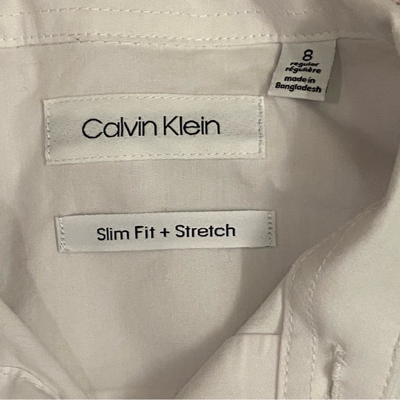 Calvin Klein button down boys size 8 - Picture 2 of 4